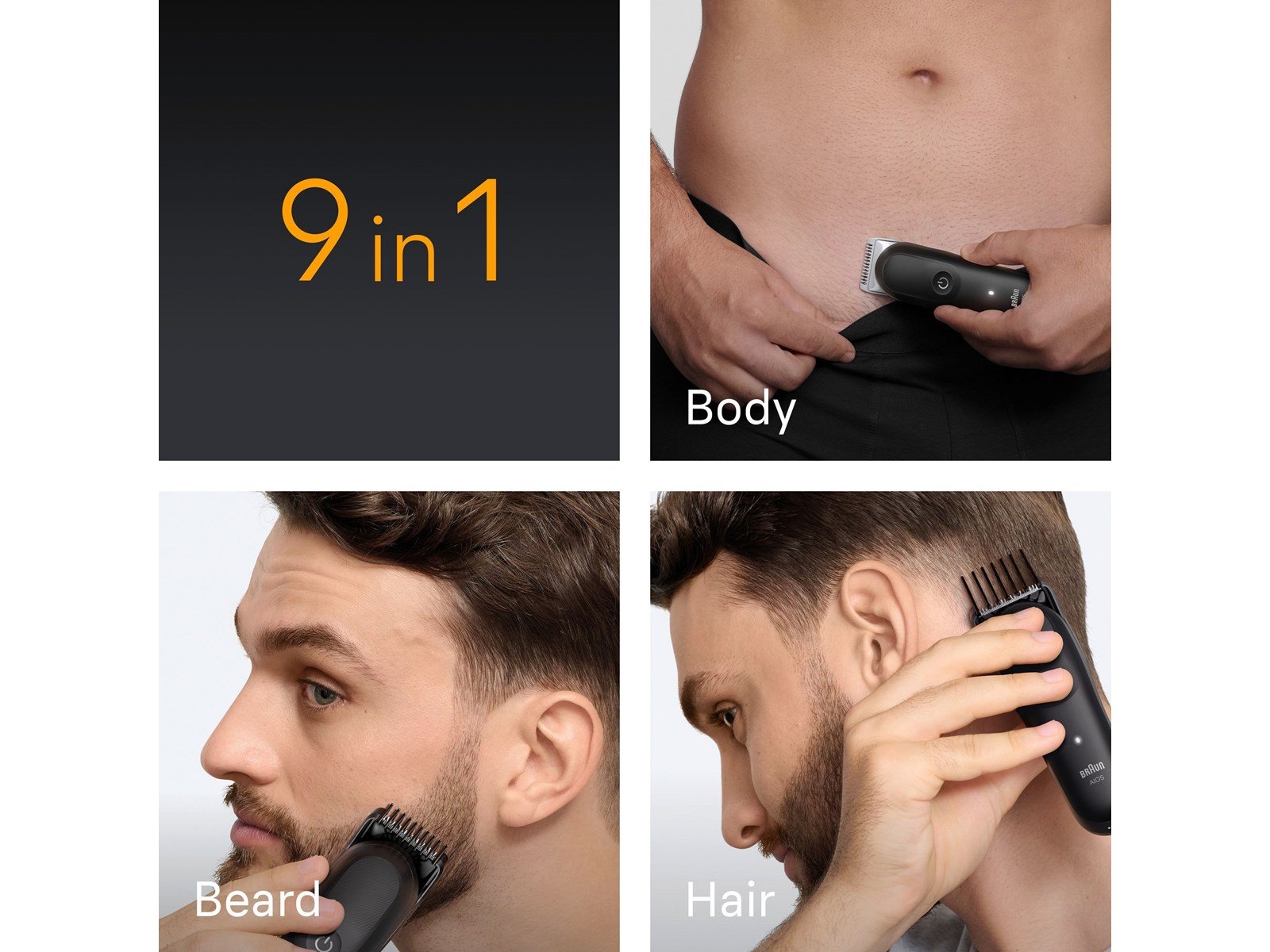 Braun Body trimmer Styler AIO 5540 - Black Matt Braun Body trimmer Styler AIO 5540 - Black Matt